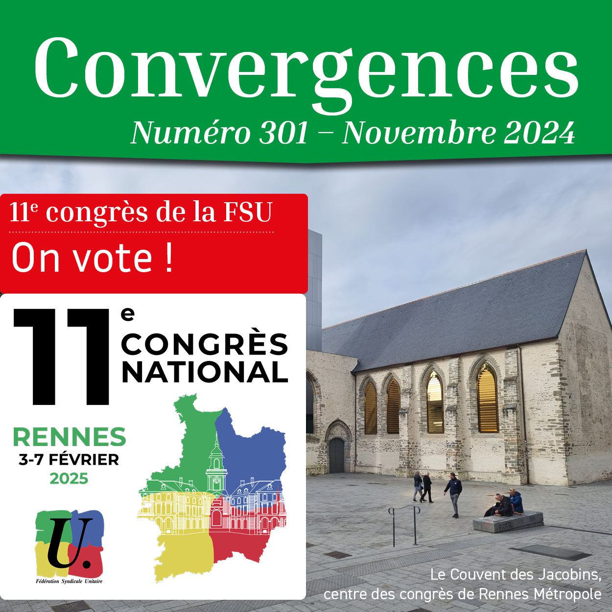 Convergences 301, le magazine des personnels de l'administration de l'éducation nationale et de l'enseignement supérieur, ingénieurs, techniques de recherche et de formation et des bibliothèques